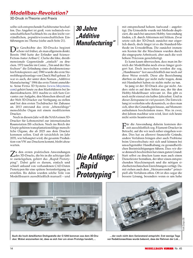 Eisenbahn Kurier Vorbild Und Modell Modellbahn Kurier 45 3d Druck Lasercut Page 2