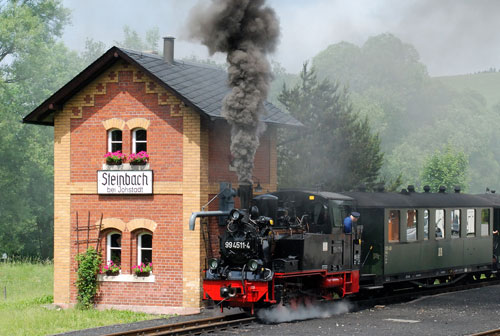 Pressnitztalbahn Lok 99 4511 am 9. Juni 2011