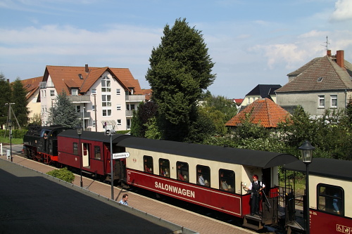 Blick aus der „Eisenbahner-Dienstwohnung“ im Bahnhof Kühlungsborn-Ost. Diese Ferienwohnung wird vom MOLLI auch vermietet.