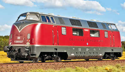 „Gewichtige“ Neuheit des Jahres 2011 ist das in Nürnberg als Handmuster ausgestellte Spur-1-Modell der V 200.0 der Deutschen Bundesbahn von KM 1.